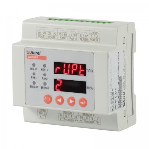 جهاز التحكم في درجة الحرارة والرطوبة المثبت على السكك الحديدية DIN، WHD20R-22